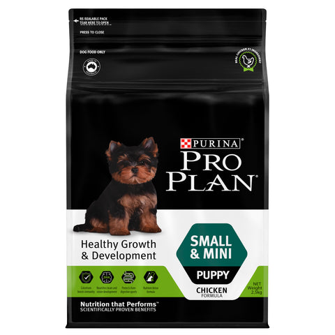 Purina Pro Plan Puppy Small & Mini Chicken Formula (2.5kg or 7kg)