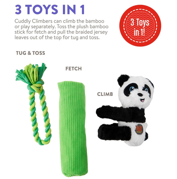 Charming Pet Plush Cuddly Climber Panda (3 Toys in 1)