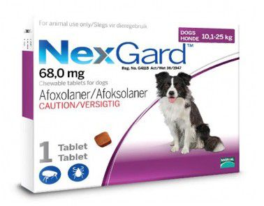 NexGard 10.1 to 25kg