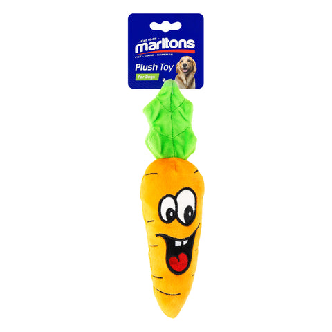 Plush Dog Toy Carrot