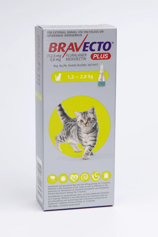 Bravecto Plus Spot-On for Cats (1.2 - 2.8kg)