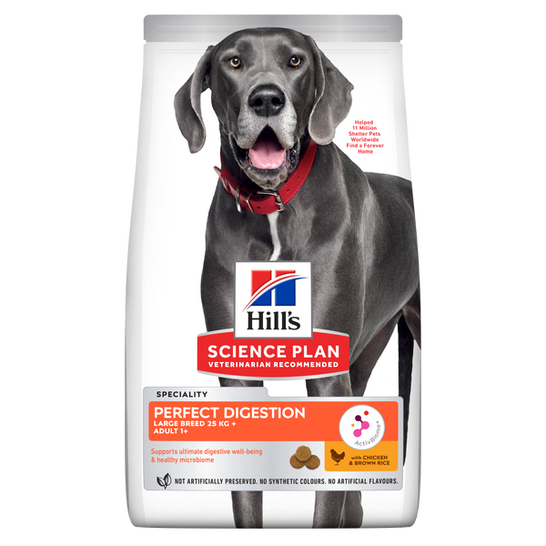 Hill's Science Plan Perfect Digestion Large Breed Adult 1+ Dog Food 12kg