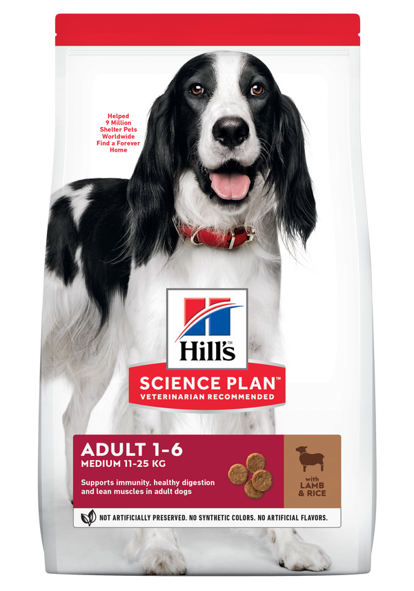 Hill's Science Plan Adult Medium Dry Dog Food Lamb and Rice Flavour