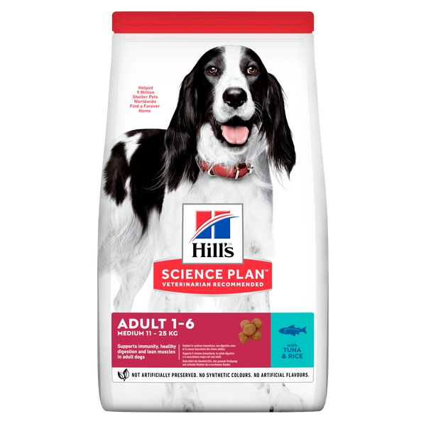 Hill's Science Plan Adult Medium Dry Dog Food Tuna and Rice Flavour