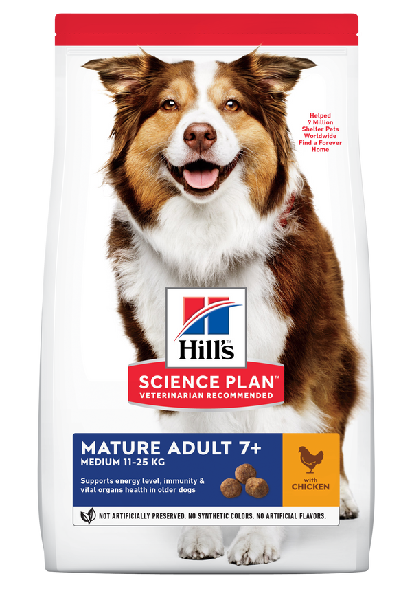 Hill's Science Plan Mature Adult Medium 7+ Dry Dog Food Chicken Flavour