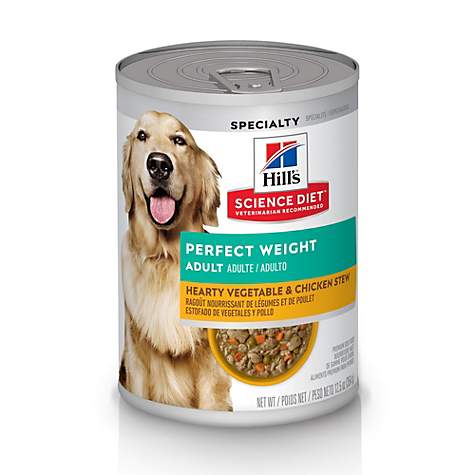 Hill's Science Plan Perfect Weight Wet Dog Food Vegetable and Chicken Flavour Stew 354g