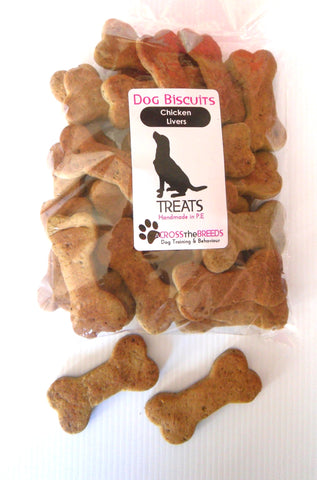 Chicken Liver Biscuits 250g (Large treat size)