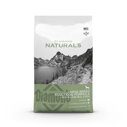 Diamond Naturals Large Breed Adult Dog Formula - Rich in Lamb Meal and Rice (7.5kg or 15kg)