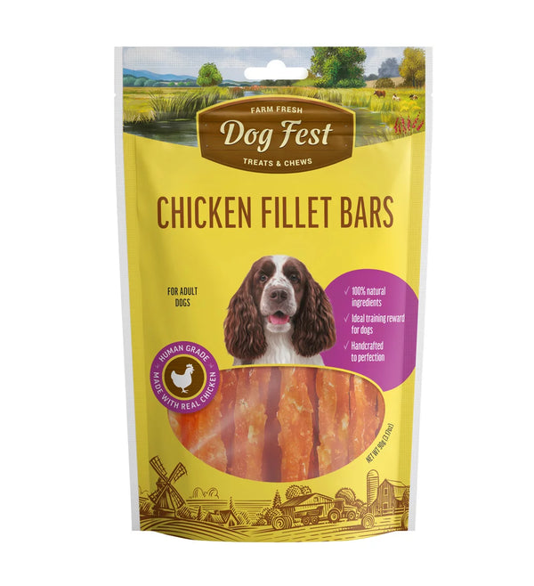 Dog Fest Chicken Fillet Bars for Adult Dogs 90g