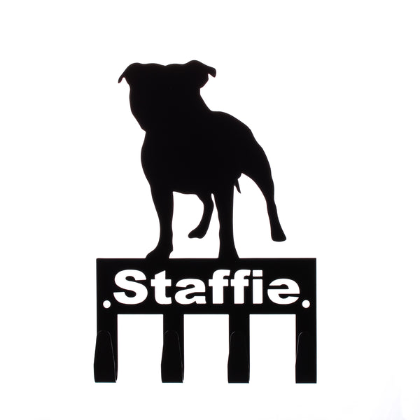 Dog Key & Leash Holder Staffie