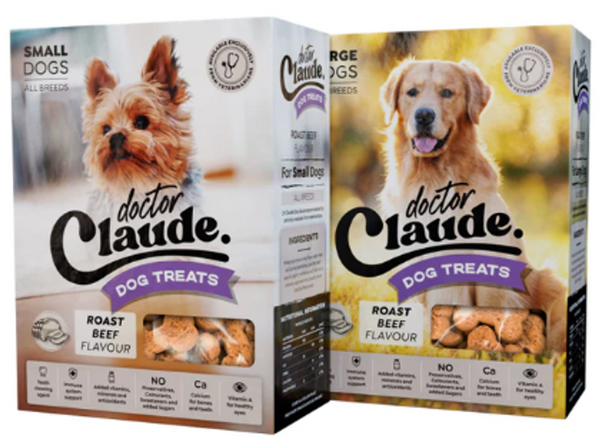 Doctor Claude Dog Biscuits Roast Beef Flavour 1kg