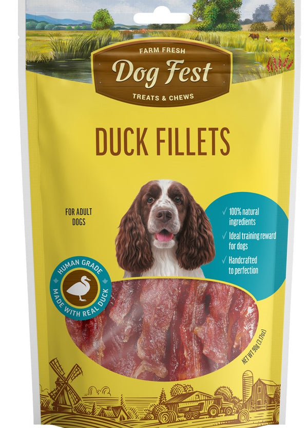 Dog Fest Duck Fillets 90g