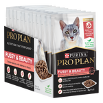 Purina Pro Plan Fussy & Beauty Chicken in Gravy wet cat food (12x85g)