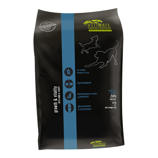 Ultimate Canine Nutrition Growth & Vitality Blue