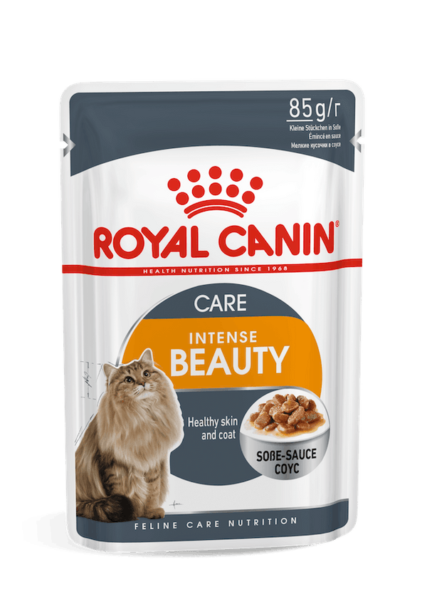 Royal Canin Wet Cat Food Hair&Skin Gravy Pouch 85g (Previously Intense Beauty)