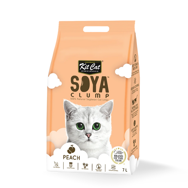 Kit Cat Soya Clump Litter Peach 7l