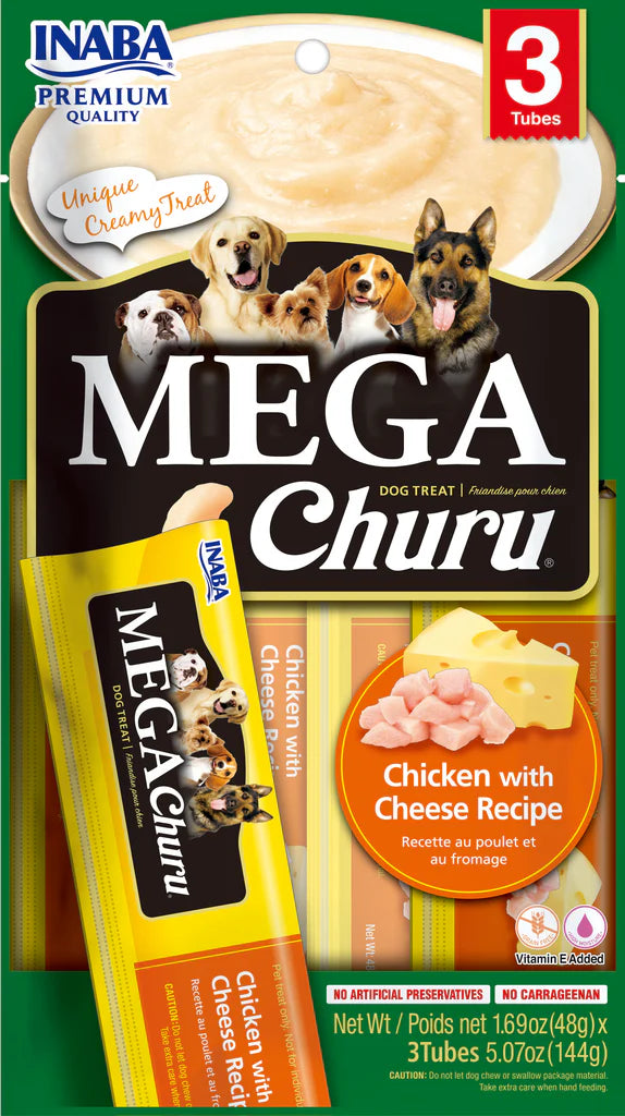 Churu Mega Chicken with Cheese Recipe Dog Treat 144g