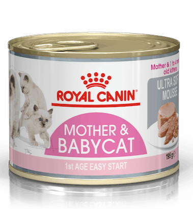 Royal Canin Wet Cat Food Mother & Babycat (Ultra Soft Mousse) Can 195g