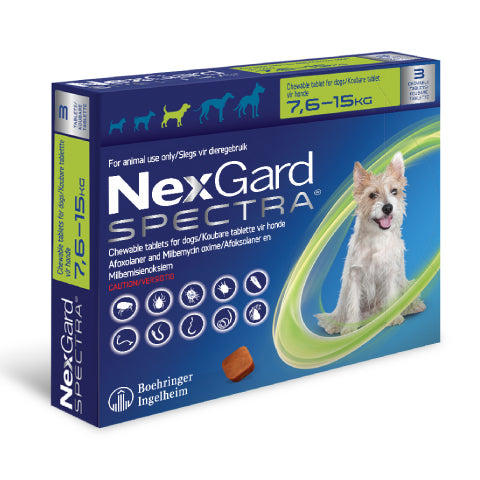 Nexguard Small NexGard Spectra 7.6 to 15kg – Across the Breeds