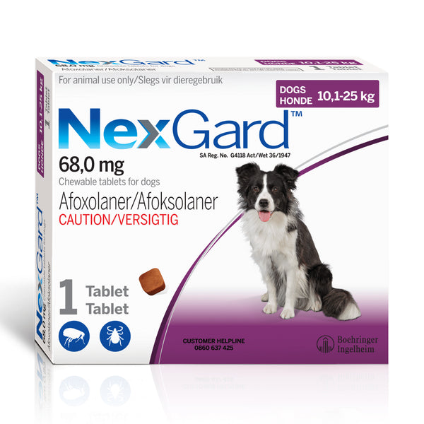 NexGard 10.1 to 25kg