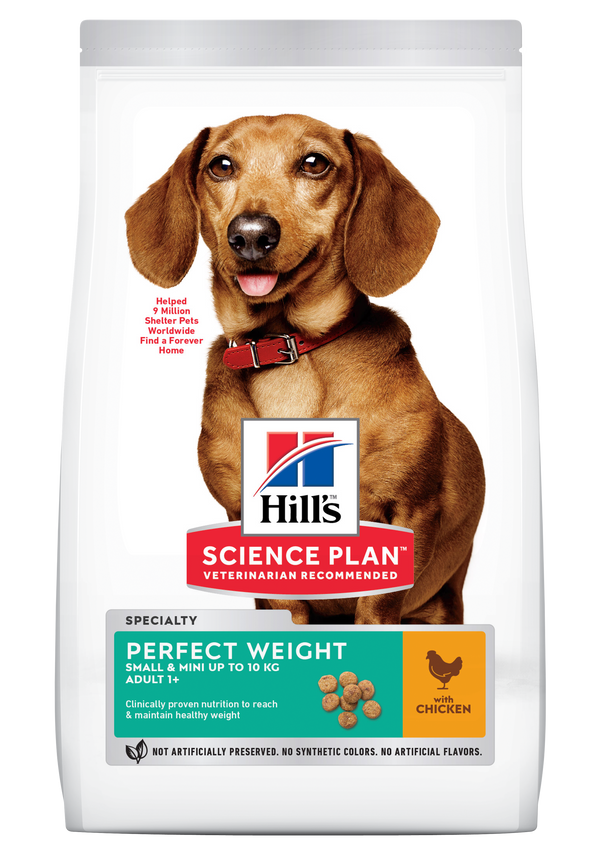 Hill's Science Plan Perfect Weight Small and Mini Dry Dog Food Chicken Flavour