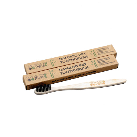 Pannatural Pets Toothbrush for Pet - Bamboo - single