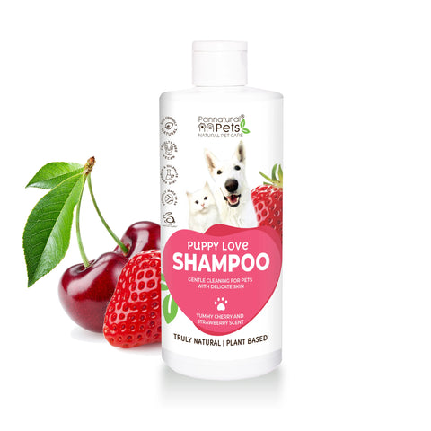 Pannatural Pets Puppy Love Strawberry Cherry Shampoo 500ml