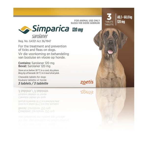 Simparica Dark Brown (40.1-60kg) 120mg