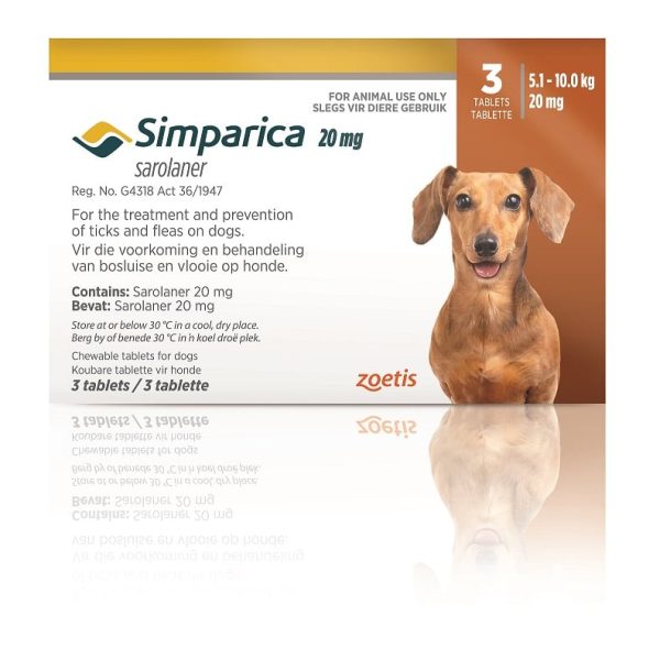 Simparica Dog Light Brown (5.1 to 10kg) 20mg