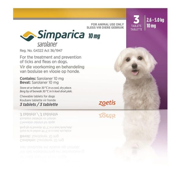 Simparica Dog Purple (2.6-5kg) 10mg