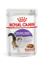 Royal Canin Wet Cat Food Sterilised Adult Gravy Pouch 85g