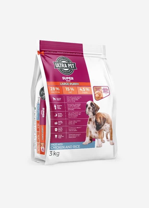 Ultra Dog Superwoof Puppy Large Breed (Chicken & Rice) Dry Dog Food