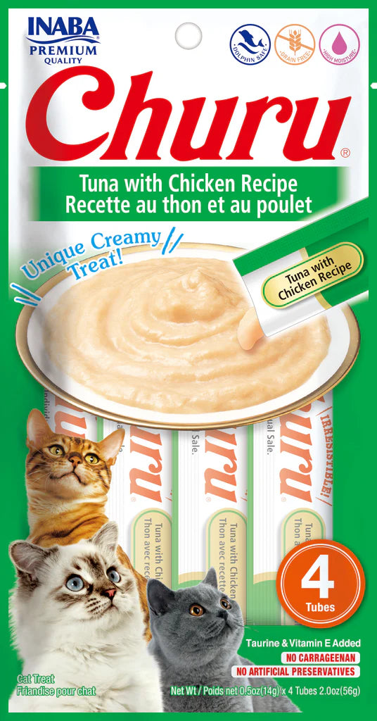 Churu Purée Tuna with Chicken Cat Treat 56g