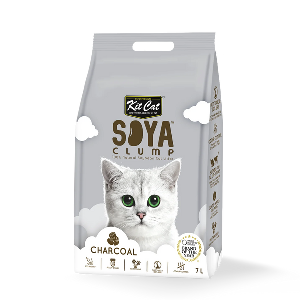 Kit Cat Soya Clump Litter Charcoal 7l