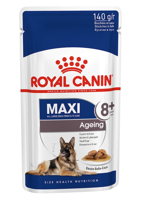 Royal Canin Maxi Adult (Ageing 8+) in Gravy Pouch 140g