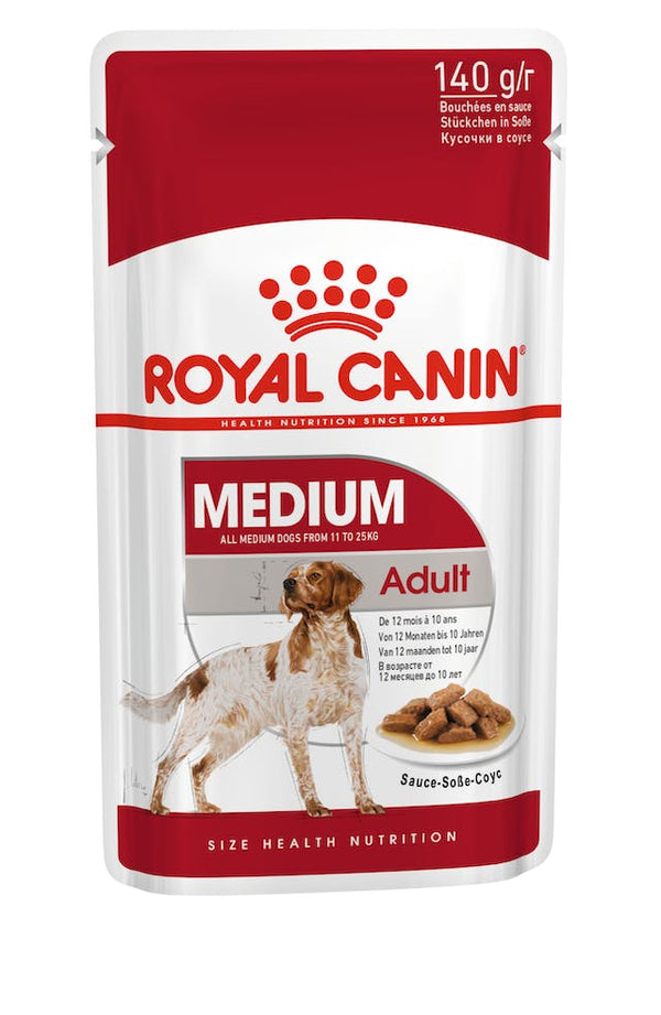 Royal Canin Medium Adult in Gravy 140g