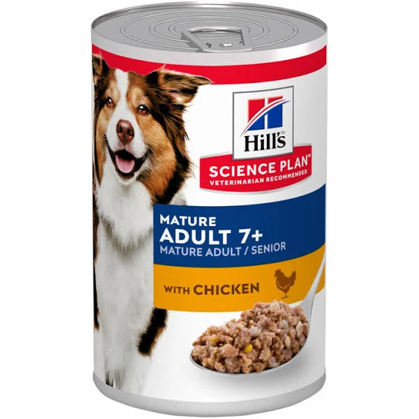 Hill's Science Plan Mature Adult 6+ Wet Dog Food Chicken Flavour Can 370g