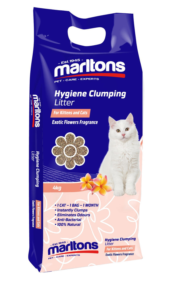 Marltons Hygiene Clumping Cat Litter Exotic Flower 4kg