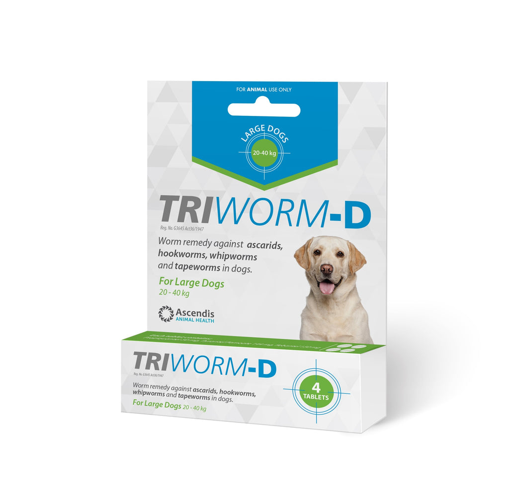 Buy Triworm-D Dewormer For Large Dogs 35kgs - Free Shipping