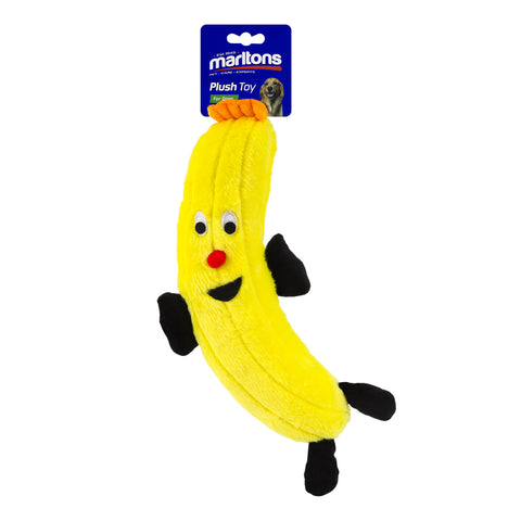 Plush Dog Toy Banana with Squeaker